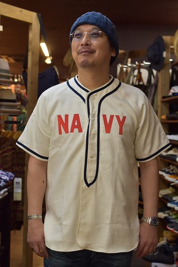 リアルマッコイズ　MILITARY BASEBALL UNIFORM / NAVY