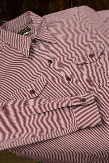 ジェラード　Pressman Shirt　赤いヒッコリー