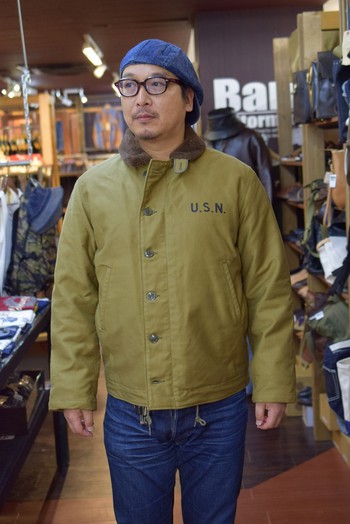 リアルマッコイズ　N-1 DECK JACKET KHAKI はやくも入荷です