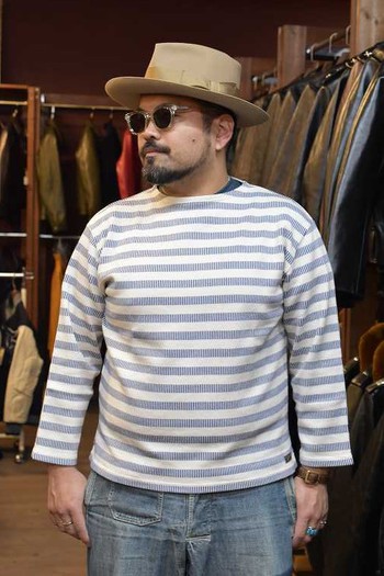 コリンボ MORBIHAN BAY STRIPED BOAT NECK