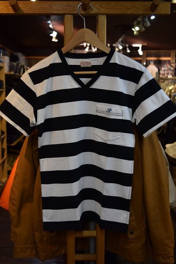 フラットヘッド　BORDER V-NECK T-SHIRTS　ご紹介