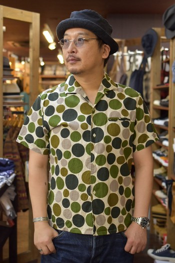 ジェラード　別注ヴィンセントシャツ　GREEN DOT　在庫ございます