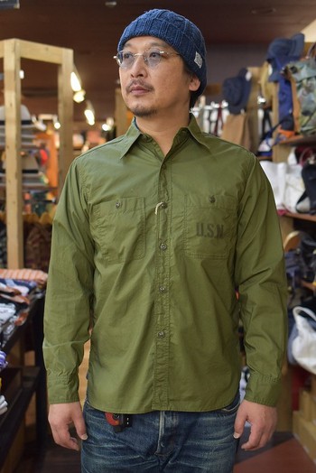 コリンボ　40S U.S.N UTILITY SHIRT TYPE N-3(CUSTOM)