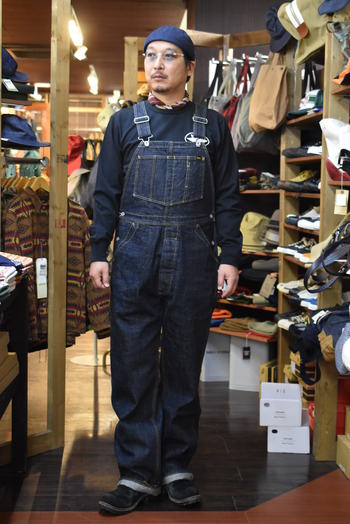 トロフィークロ－ジング 1603 CARPENTER OVERALL DIRT DENIM 入荷です