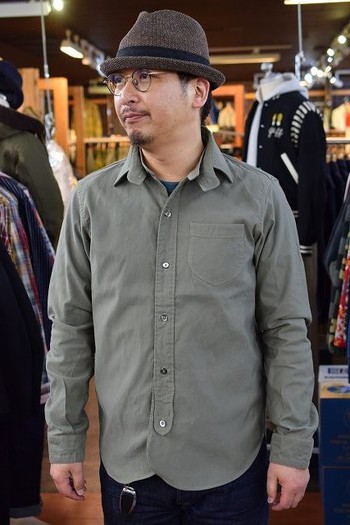ダリーズ　CALICO　30s Calico shirt/OLIVE.D　入荷です