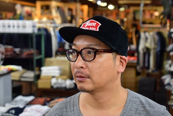 リアルマッコイズ　BUCOコーデュロイキャップ　被って見る