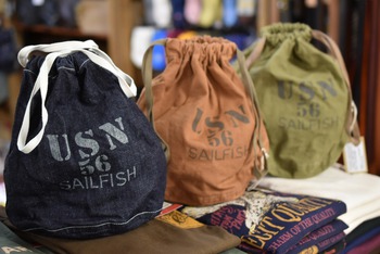 コリンボ　DRAWSTRING BAG　入荷です