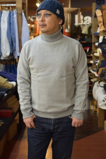 リアルマッコイズ MC19111 HIGHNECK SWEATSHIRT グレー 残り僅か!!