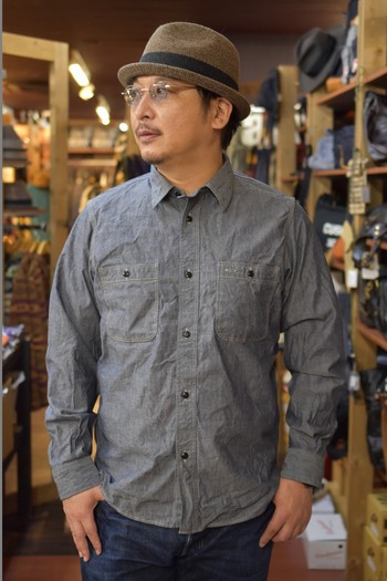 デラックスウエア　9oz INDIGO CHAMBRAY  WWS-27 入荷です