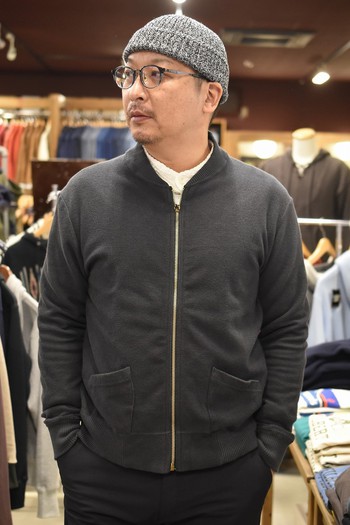 ループ＆ウェフト　COTTON LATCH PILE FULL ZIP JACKET　ご紹介