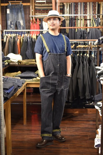 コリンボ　OLD MIDSHIPMAN’S BIB OVERRALL　俺も着てみる!!