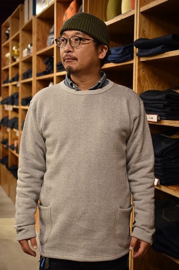 クッシュマン　 SIDE POCKET SWEAT TEE　スモッグタイプ