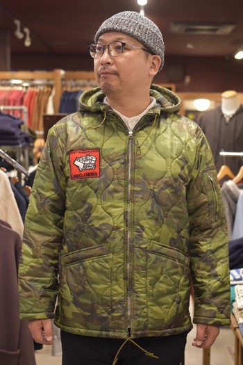 リアルマッコイズ　LINER,CAMOUFLAGE PONCHO PARKA　入荷です