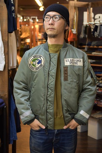 リアルマッコイズ　 MJ19125　MA-1　カスタム　LAOSIAN HIGHWAY PATROL　
