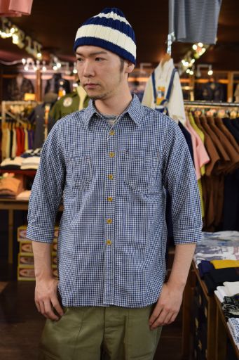 ダッパーズ　7分シャツ　Asymmetry  Work Shirts