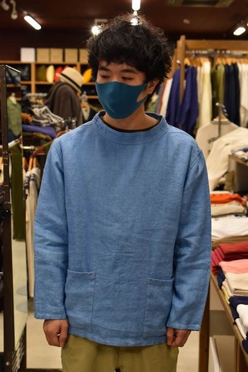 コリンボ FISHERMAN SMOCK fade indigo