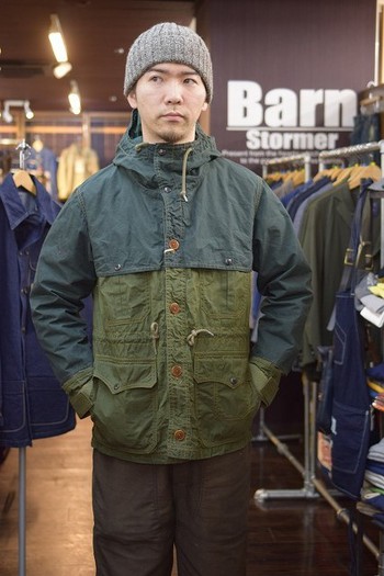 コリンボ  CRUISER PARKA グリーン　入荷