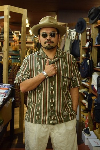 ナイジェルケーボン Nigel Cabourn NATIVE HALF SLEEVE 半袖シャツ