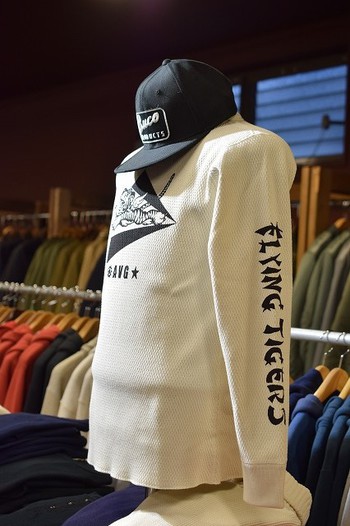 リアルマッコイズ　MILITARY PRINT THERMAL SHIRT / FLYING TIGERS