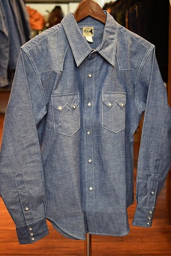 リアルマッコイズ　MS18011　JM CHAMBRAY WESTERN SHIRT