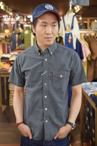 コリンボ　半袖　シアサッカー　Richmond Boro B/D Shirt　　