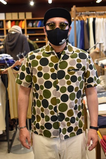ジェラード別注　VINCENT SHIRTS　GREEN DOT　少し在庫ございます