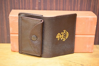 REAL McCOYS MW17200 GOATSKIN CARD HOLDER シールブラウン