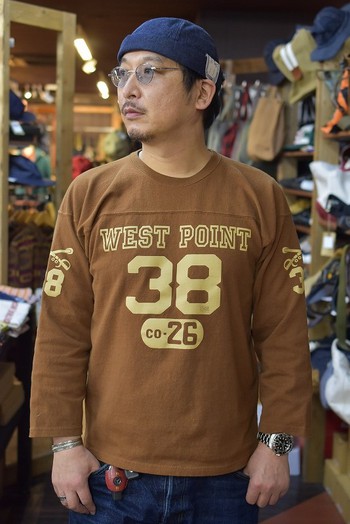 コリンボ ZV-0408 FOOTBALL TEE フットボールT “West Point” 38入荷です