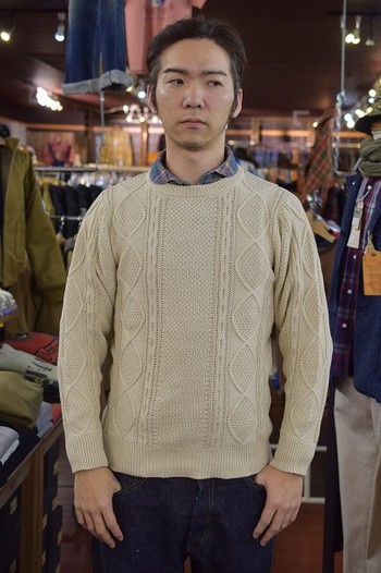 今日はニットの日！　コリンボ　ケーブルコットンニット編