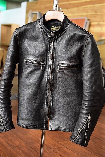 リアルマッコイズ　BUCO　J-100　BLACK（茶芯）　経年変化