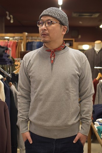 コリンボ  裏毛スウェット HAMILTON FLAT SEAMED SWEAT SHIRT　