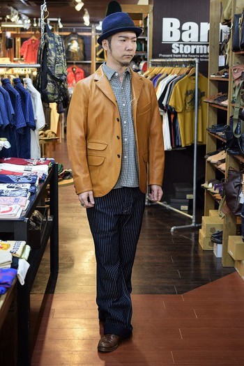 オルゲイユ　OR-4056 Leather Sack Jacket