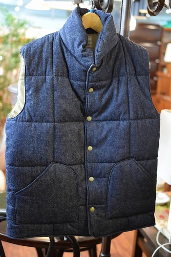 サムライ　デニム中綿ベスト　入荷