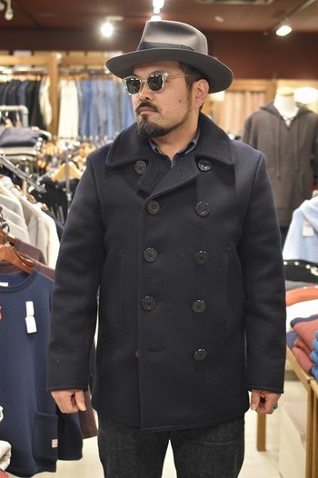バズリクソンズ   BR11554  PEA-COAT　ネイビー
