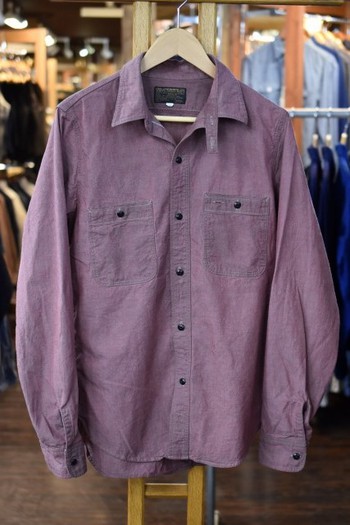 デラックスウエア REAL VINTAGE WORK SHIRT 7620  RED.CHB