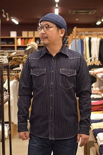 アイアンハート　12oz ウォバッシュ ウエスタンシャツ　IHT-2107