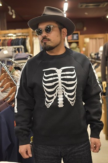 リアルマッコイズ BUCO BC19101 BUCO SWEATSHIRT BONES
