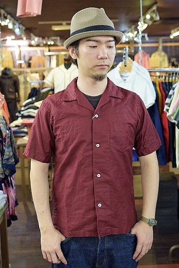 コリンボ　新作オープンシャツ　BALD HILL OPEN COLAR SHIRTS 　着てみた