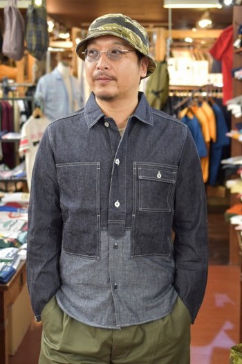 ナイジェルケーボン　UTILITY JACKET DENIM