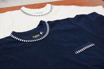 ダッパーズ　Classical Crewneck Bordertrim tee  入荷