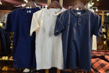 ループ＆ウェフト　ヘンリーネックTシャツ入荷