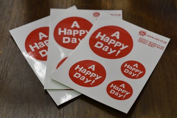 ウエス　A HAPPY DAY　ステッカー