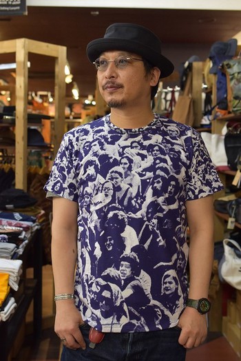 リアルマッコイズ　WOODSTOCK　PRINT TEE