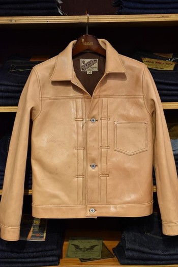 ワイツーレザー　KB-140-T KAKISHUBU Dyed Horse Gジャン