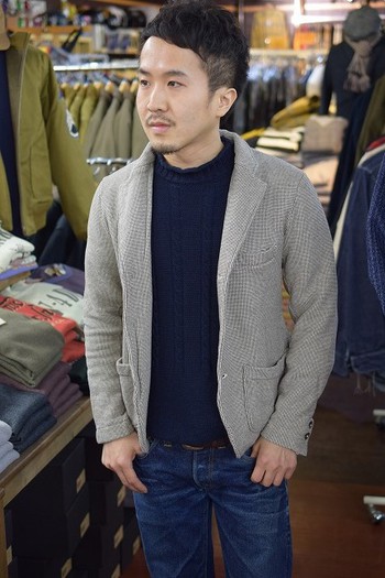 ループ＆ウェフト　ヴィンテージカノコ裏毛ニットジャケット　ご紹介