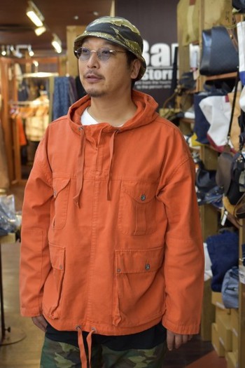 ナイジェルケーボン　BRITISH ARMY SMOCK MIXED　CANVAS+HERRING BONE