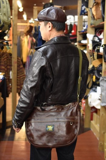 レインカントリー  RCL60016 Leather Shoulder Bag ブラウン 発掘!!