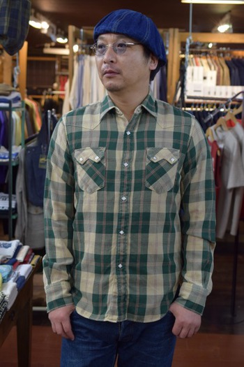 ジェラード Vintage Check Western Shirts