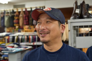 ウエス　デニムキャップ “UES”　入荷です