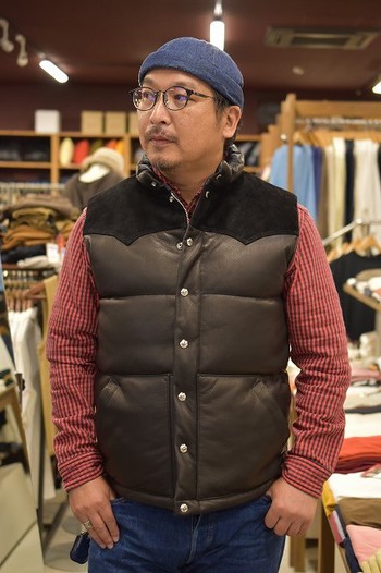 リアルマッコイズ　ディアスキンダウンベスト　入荷です。